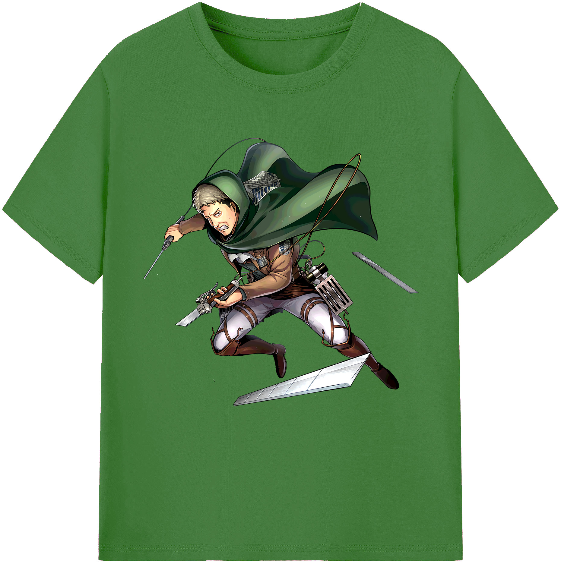 （画像用） 進撃の巨人 Attack on Titan レディースカジュアルプリントTシャツ（綿100％）
